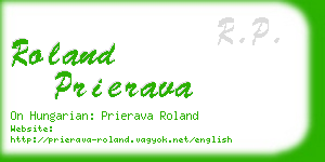 roland prierava business card